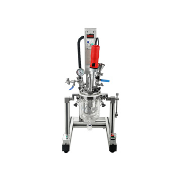 Reattore di reazione agitato a vuoto a vuoto in laboratorio per la crema emulsionante