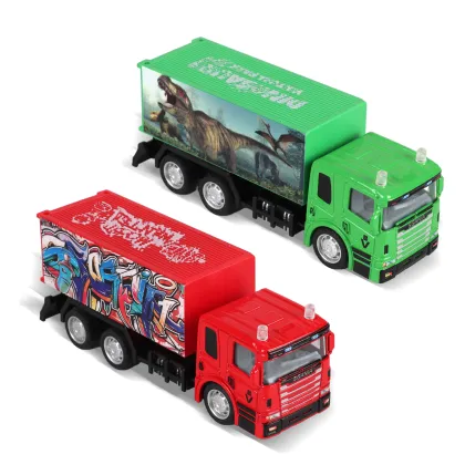 Wholesale Collection: 5 Models of Zinc Diecast Model Vans, Simulation Alloy Lorries & Diecast Toys Cars
