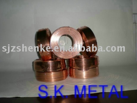 COPPER COATED FLAT STITCHING WIRE/BOOK BINDING WIRE