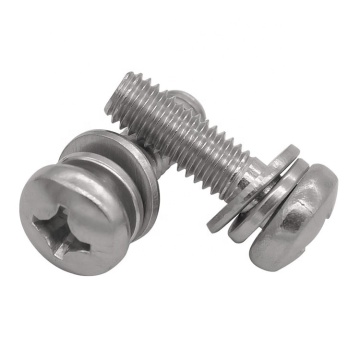 สกรูหัวและชุดเครื่องซักผ้า Combination Bolt