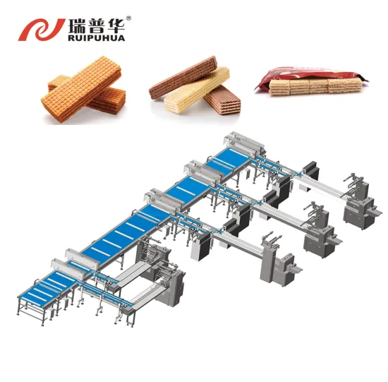 Automatic Wafer Packing Machine for Biscuits and Cupcake Packaging Line