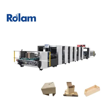4-6 Corner Paper Box Folder Gluer: 3 Points Pre-fold Folding and Gluing Machine
