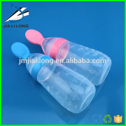 Silicone baby spoon flexible baby spoon baby feeding bottle spoon