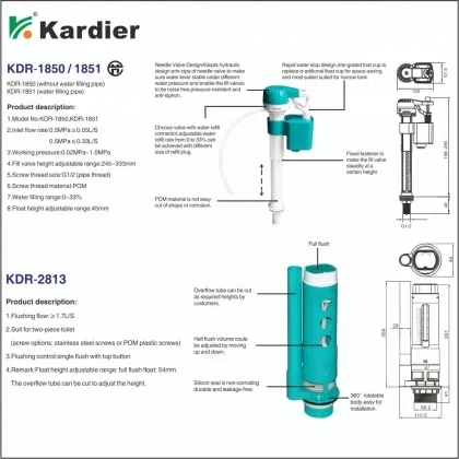 Top Single Flush Toilet Tanks and Plumbing Fittings