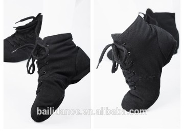 D011002 Dttrol Jazz Dance Ankle Boots Women High Neck Shoes for Men
