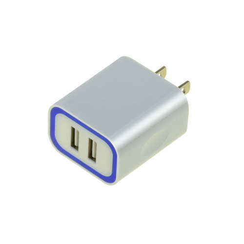 12w 휴대 전화 충전기 흰색 USB 벽 충전기