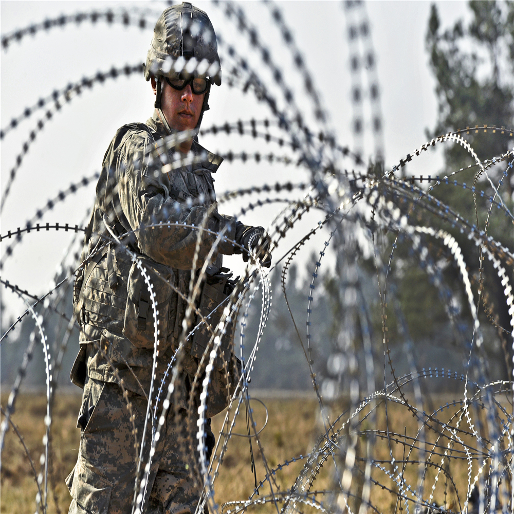 Galvanized Fake Razor Barbed Wire factory