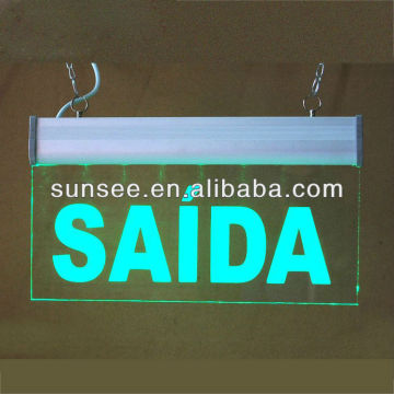 Acrylic led emergency light, led exit sign, LEDSIGN-0031