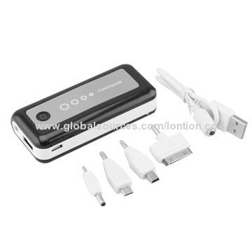 2014 New Multi-color Power Bank, 10,200mAh Capacity, 5V DC, 1A/2.1A Output