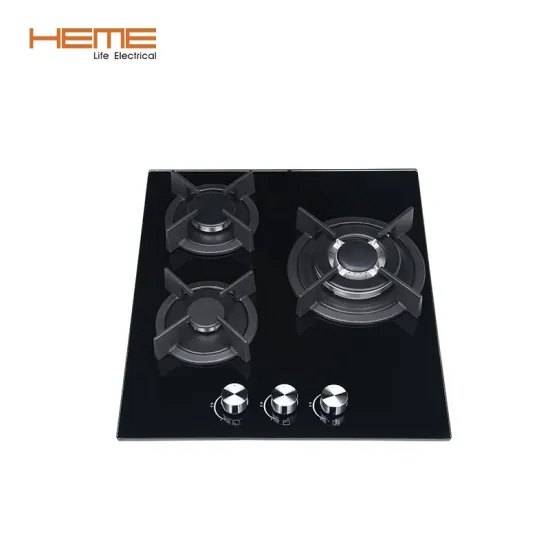 3 Burner Gas Cooktop with Tempered Glass Panel - Gas Stove Appliance
