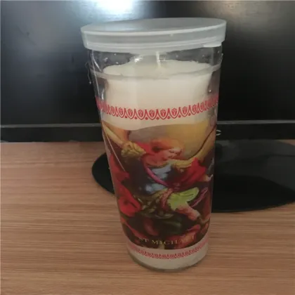 good quality Saint Candles with glass jar
