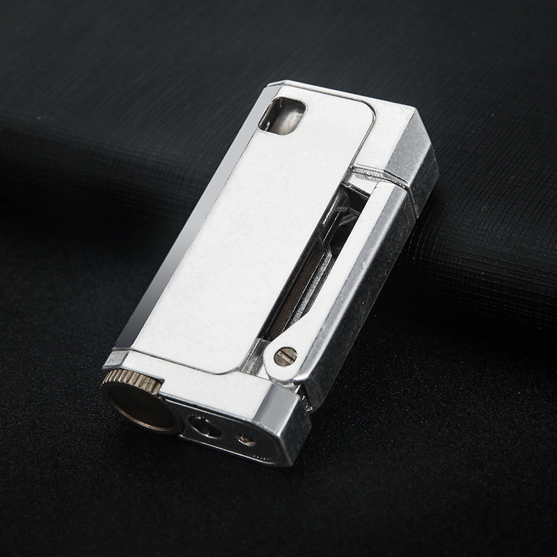 Trenches Pure Copper Gasoline Lighter Flint Lighter Classic Retro Grinding wheel Oil Petrol Windproof Inflated Kerosene Lighter