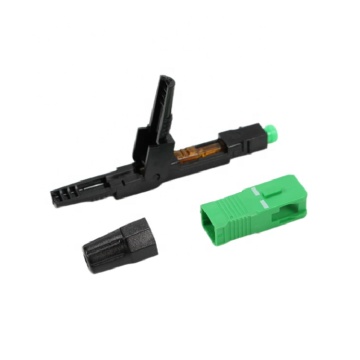 Affordable SC APC Fiber Optic Fast Connectors for FTTH and Fibra Optica Systems - Quick Assembly Drop Cable Connectors