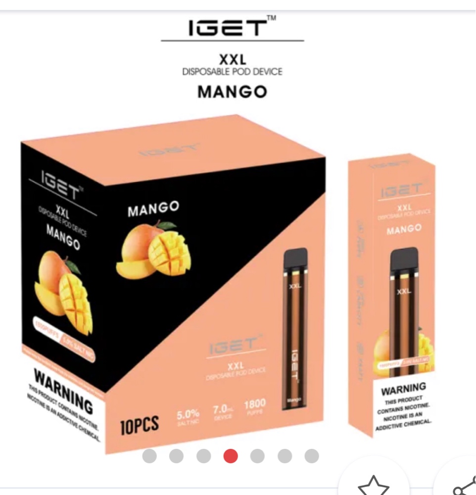 الجملة 1800puffs iget xxl vape