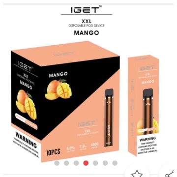 IGET XXL Vape Tek Kullanımlık 1800 Pufs Cihaz