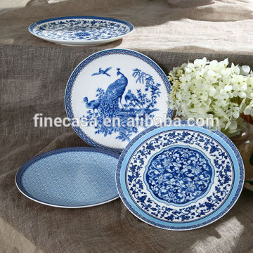 8 Inches Fine New Bone China Blue and White Plate set