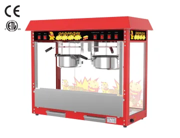 ETL CE Two Pots Popcorn Machine Luxury Popcorn Machine with Two Pans