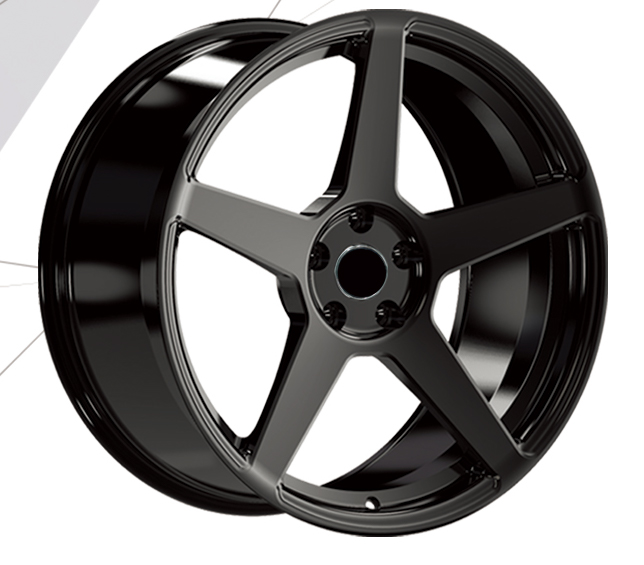 SS Wheels 18 "μαύρο σφυρήλατο αλουμινίου