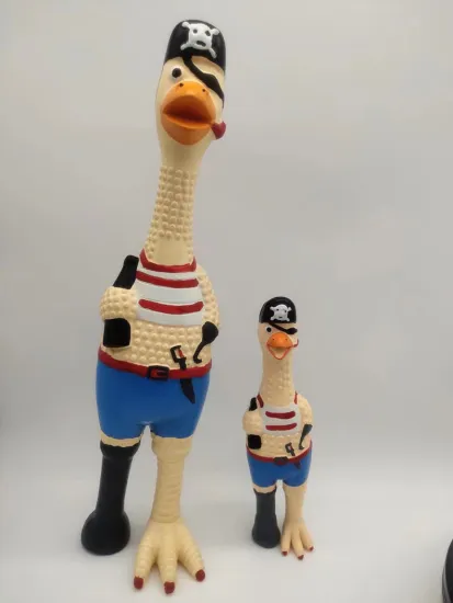 Squeaky Latex Duck Dog Chew Toy