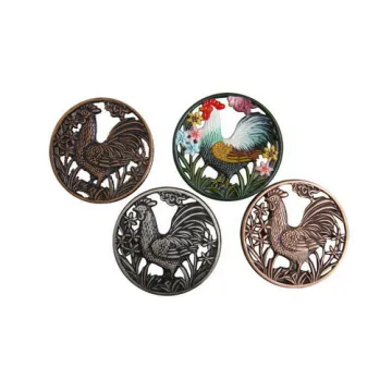 Cock Shap Cast Iron Trivet