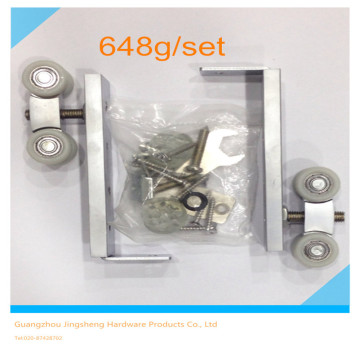Sliding door hanger rollers for wooden door