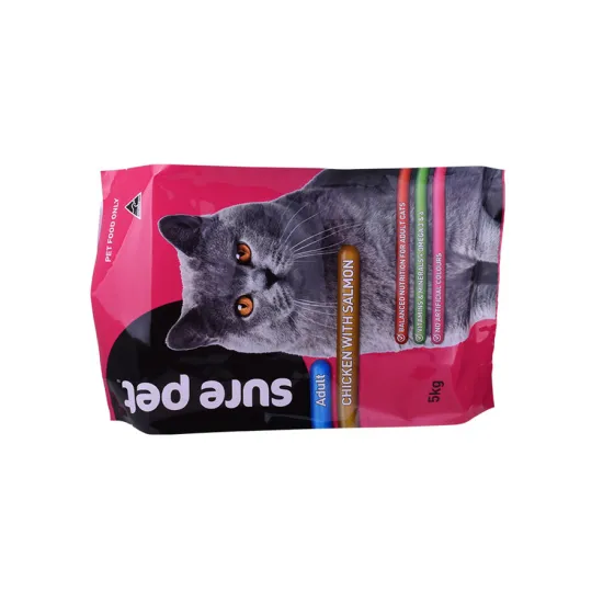 Recycled Plastic Sealable Zip Bag Flexible Petfood Packing