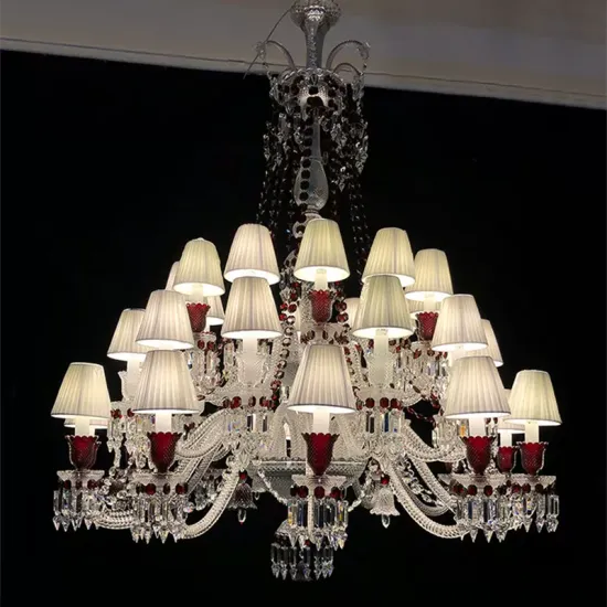 Crystal Chandelier Lighting for Large Luxury Hotel Villa Projects