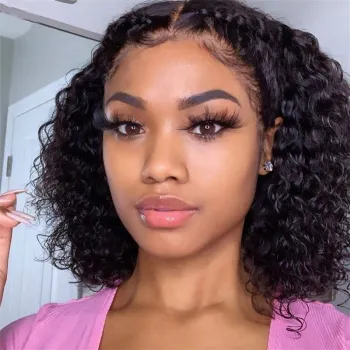 180% Perruque Pixie Cut Wig Human Hair Curly Bob Short Pixie Cut Lace Wig Bleached Knots Lace Frontal 13x4 Pixie Curls Wig Free