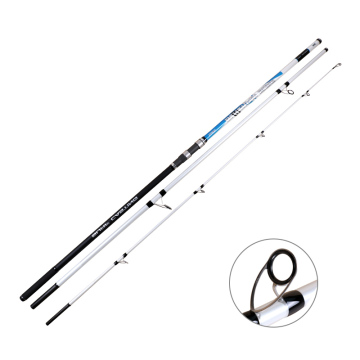 Devano Großhandel hohe Qualität 4,2 m/4,5 m Fuji -Teile 3 Abschnitte 30T Carbon Faser -Surf Long Gussfischereistange