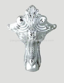 silver chrome finish cast iron clawfeet with imperial for classic cast iron bath