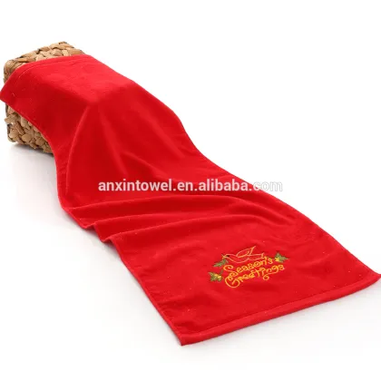 Luxury Sof emboridery China Christmas towel sets Holiday gifts