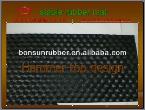 8mm-30mm hammer design horse trailer rubber mat