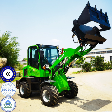 Compact Diesel Mini Loader with Wood Grapple - CE Chinese 4x4 Front End Loader