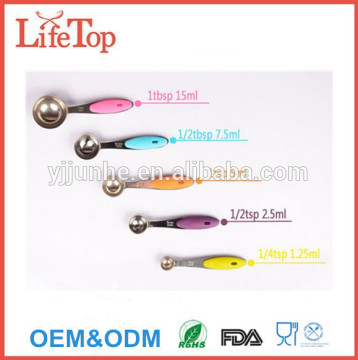 Set of 5 Stainless Steel Measuring Spoons