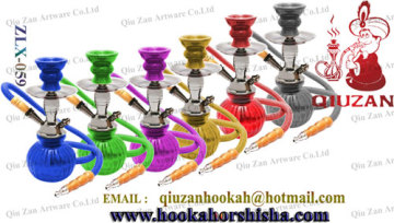 Nouveau Design petit Portable Shisha Hookah avec Vase forme citrouille