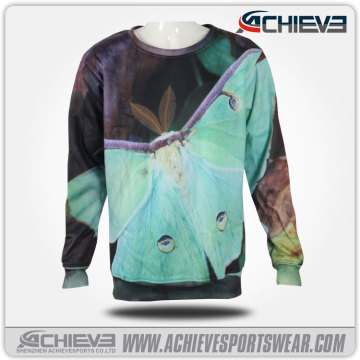 custom mens crewneck sweatshirt, fashion 3d digital print sweatshirt