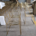 Hight Quality Gold Stackabale Wire Chair