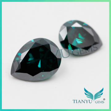 Manufacture high quality in Dark Green moissanite Diamond pear cut, popular moissanite diamond from America Material