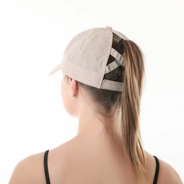2025 Women's Cross Ponytail Baseball Cap