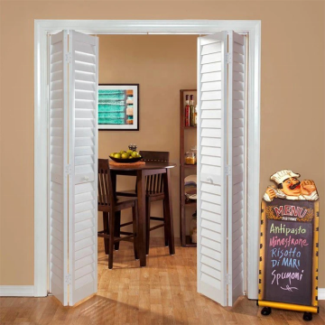 Accordion Double Fold Wooden Door for Interior House