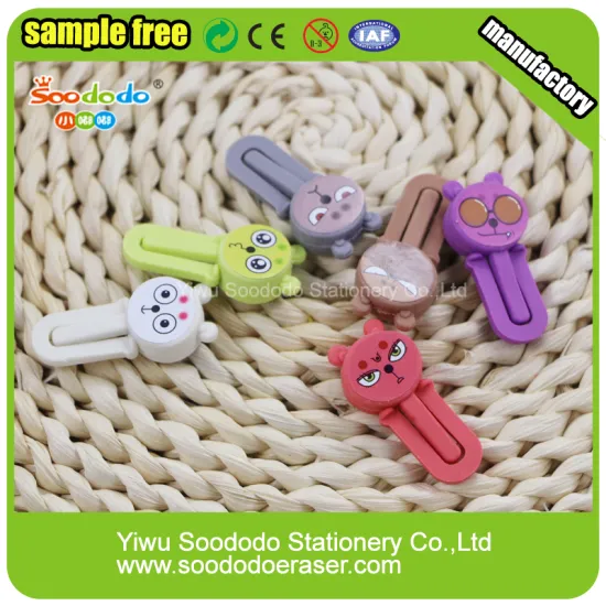 shaped eraser bookmark shape stationery