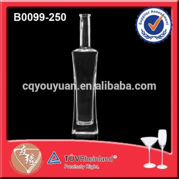 250 ML Vodka Bottle Square 250ML Tequila Glass Bottle