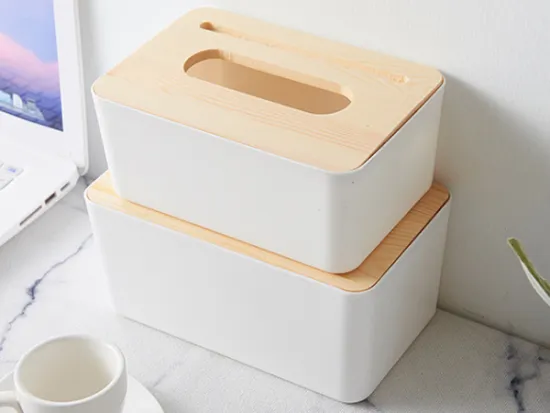 toilet paper napkins plastic European wooden box