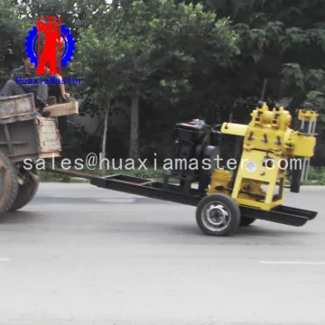 XYX-200 walking style drilling machine wheeled 200m well water drilling machine