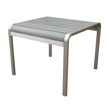 Aluminum Square Dining Table for Outdoor Use, Not Includes any Harmful Substances