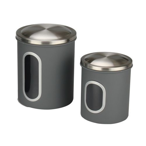 Stainless Steel Coffee Canister With Window