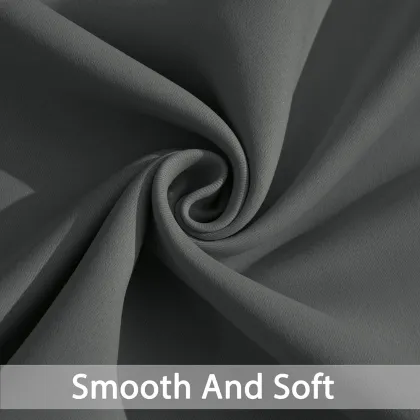 Dark Grey Blackout Curtains