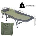 Camping Bed Single Person Outdoor Folding Cot Camping Cot Bed Mat Portable Foldable Sleeping Pad Hiking Backpacking Picnic
