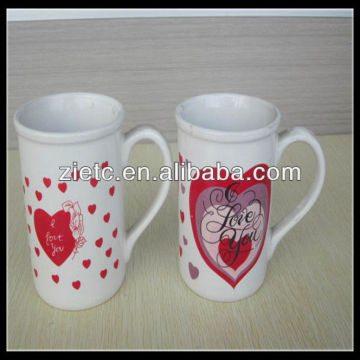 high quality love ceramic mug for promotion best seller