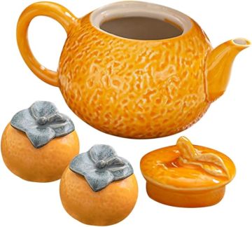 Handmade Portable Ceramic Tea Pot Kettle Set